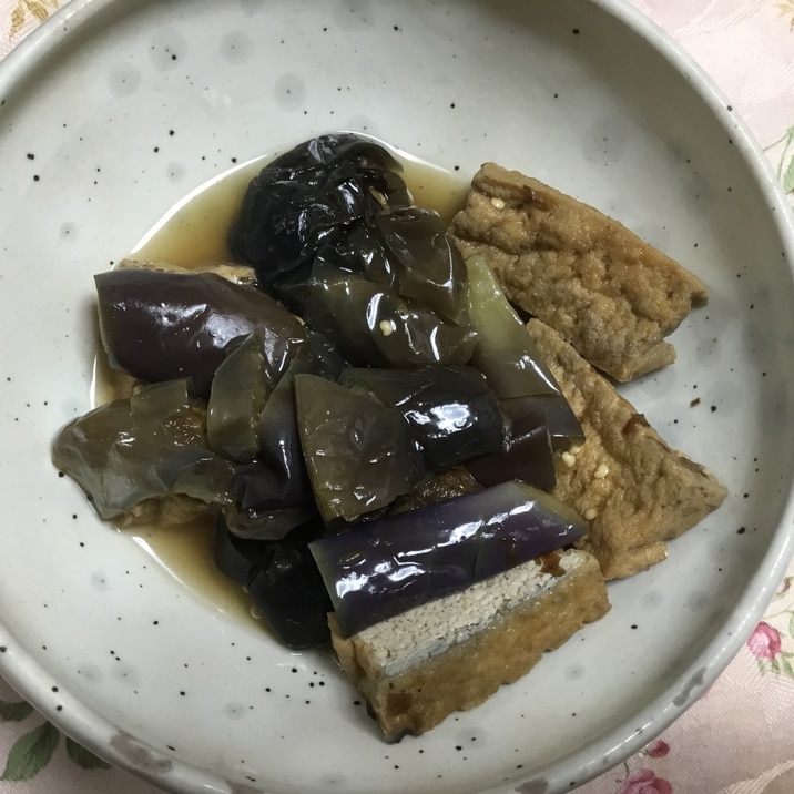 厚揚げと茄子の炊いたん